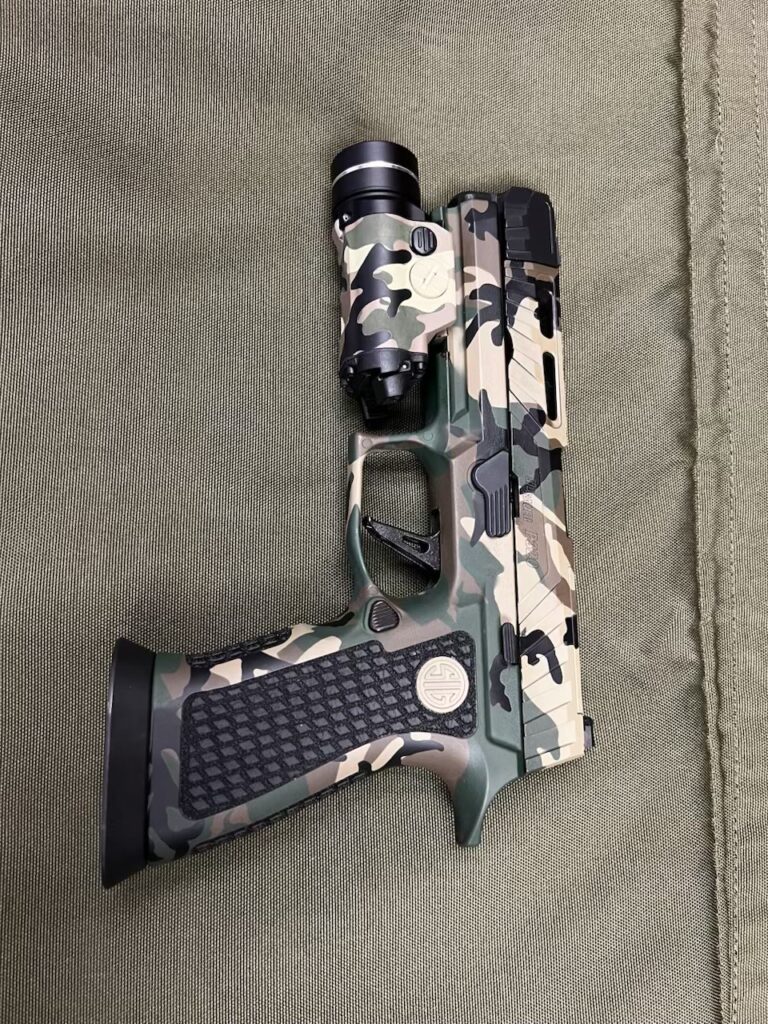Custom Cerakote Protective Coating for SIG SAUER P320 and Streamlight TLR-1