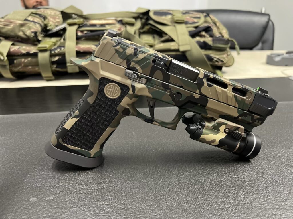 Custom Cerakote Protective Coating for SIG SAUER P320 and Streamlight TLR-1