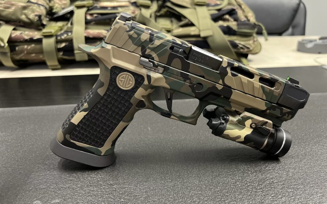 Custom Cerakote Protective Coating for SIG SAUER P320 and Streamlight TLR-1